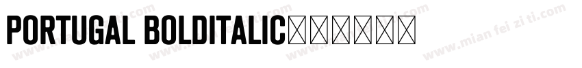 Portugal BoldItalic字体转换